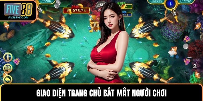Giao diện trang chủ bắt mắt người chơi