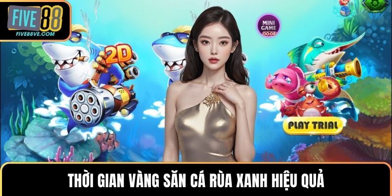 Thời gian vàng săn cá rùa xanh hiệu quả